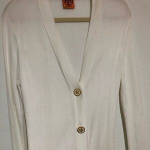 Tory Burch White cardigan